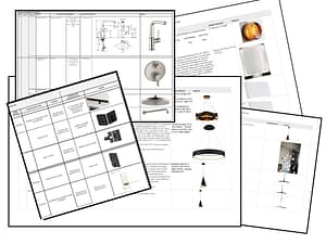 Construction schedules collage