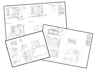 Permit Drawing Collage